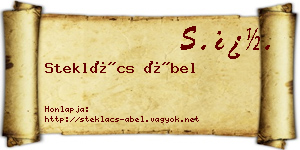 Steklács Ábel névjegykártya